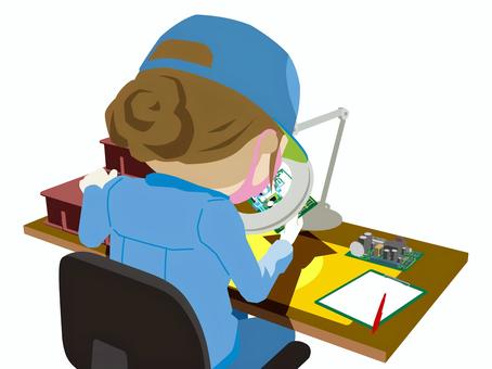 【東大阪/若江岩田】座って作業☆時給1300円！簡単な目視作業！日払い・週払いOK